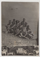 1199 With Naked Torsos On The Beach, USSR, Odessa, 1940, Original Photo With Photomontage: 113 X 80 Mm - Sports