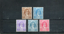 Turquie 1936 Yt 69-73 * Timbres-taxe - Unused Stamps