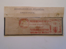 ZA114.17   Poland Polska    -1957 WARSZAWA - 10 Groszy - The Company The Distribution Of Foreign Publications "RUCH " - Franking Machines (EMA)