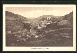 AK Stolberg / Harz, Totalansicht Der Ortschaft, Rückseitig Stempel: Josephshöhe - Stolberg (Harz)