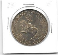 Médaille Touristique  Monnaie  De  Paris  2011, Ville, CHATEAU  DE  JOUX, TOUSSAINT  LOUVERTURE - 2011