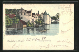 AK Glücksburg /Ostsee, Schloss Mit Ruderboot - Gluecksburg