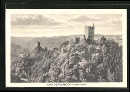 AK Manderscheid, Burgruinen Vom Marienblick Aus - Manderscheid