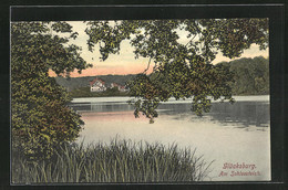 AK Glücksburg, Uferpartie Am Schlossteich - Glücksburg