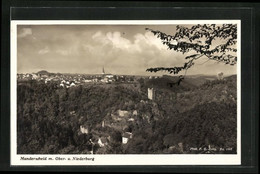 AK Manderscheid /Eifel, Ortsansicht Mit Ober- Und Niederburg - Manderscheid