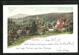 AK Schierke I. Harz, Ortsansicht Mit Kirche - Schierke