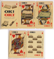Singapore Old Phonecard Singtel Poker Cards OKI Printer Phone Used 5 Cards - Games