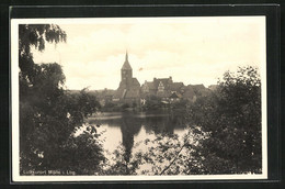 AK Mölln /Lauenburg, Ortspartie Mit See - Moelln