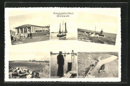 AK Büsum, Leuchtturm An Der Mole, Seehund, Liegehalle - Buesum