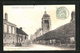 CPA Chevannes, L`Eglise Et Les Promenades - Chevannes