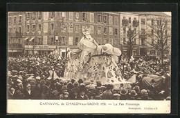 AK Chalon-sur-Saone, Carnaval 1930, La Fée Printemps, Fasching - Carnaval
