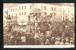 AK Chalon-sur-Saone, Fetes De Carnaval 1933, S. M. Carnaval XX, Fasching - Carnaval