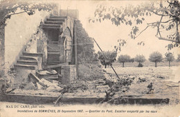 CPA 30 INONDATIONS DE SOMMIERES 26 SEPT 1907 QUARTIER DU PONT ESCALIER EMPORTE - Sommières