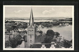 AK Plön, Teilansicht Mit Kirche - Plön