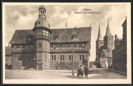 AK Höxter A. D. Weser, Rathaus Und Kilianikirche - Hoexter