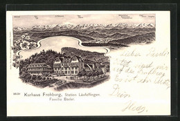 Lithographie Läufelfingen, Hotel Kurhaus Frohburg, Panorama - Läufelfingen