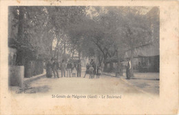 CPA 30 SAINT GENIES DE MALGOIRE LE BOULEVARD - Autres & Non Classés