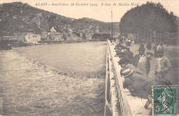 CPA 30 ALAIS INONDATION 16 OCT 1907 ECLUSE DU MOULIN NEUF - Alès