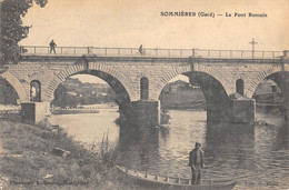 CPA 30 SOMMIERES LE PONT ROMAIN (cliché Rare - Sommières