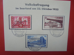 SARRE FDC 1955 - FDC