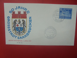 SARRE FDC 1959 - FDC