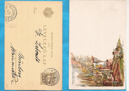 23-06 UNG  UNGARN UNGHERIA POSTKARTE  KOENIG FRANCZ JOSEF KRONUNG  TRACHTEN - Postmark Collection