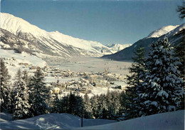 Celerina, Blick Auf Samedan (1/167) * 26. 2. 1986 - Celerina/Schlarigna