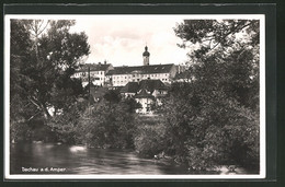 AK Dachau A. D. Amper, Uferpartie Mit Bäumen - Dachau