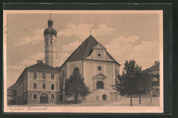 AK Dachau, St. Jakob, Kirche Mit Westansicht - Dachau