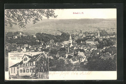 AK Erbach I. O., Hotel Schützenhof, Ortsansicht Aus Der Vogelschau - Erbach