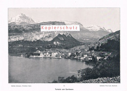 028-2 Fritz Gratl Torbole Gardasee Lago Die Garda Druck 1903!! - Otros & Sin Clasificación