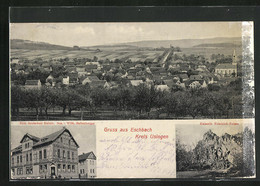 AK Eschbach /Krs. Usingen, Gasthaus Zum Deutschen Kaiser, Ortsansicht Aus Der Vogelschau - Usingen