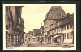 AK Holzminden, Obere Bachstrasse Mit Geschäften - Holzminden