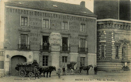 Ancenis * La Place Des Victoires * Entrepôt De Bouteilles Et De Cloches à Jardin , J. MICHEL Succ , Ancien BRIAND - Ancenis