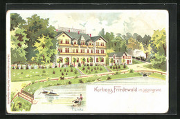 Künstler-AK Friedewald Im Lössnitzgrund, Kurhaus Friedewald - Loessnitz