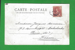 CARTE INDOCHINE Obl LIGNE N 1906 - Schiffspost