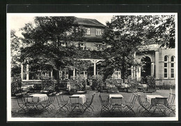 AK Colditz /Sa., Restaurant Schützenhaus, Terrasse - Colditz