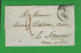 LETTRE FRANCE 1838 THOUARS - 1801-1848: Precursores XIX