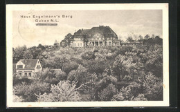 AK Guben, Hotel Haus Engelmann's Berg - Guben