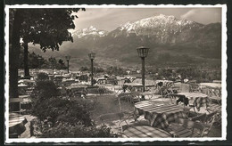 AK Bad Reichenhall, Gasthof Bergwirtschaft Zum Schroffen, Terrasse Mit Blick Auf Zwiesel Und Hochstaufen - Zwiesel