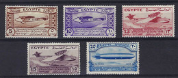 ⭐ Egypte - YT N° 150 à 154 ** - Neuf Sans Charnière - 1933 ⭐ - Unused Stamps