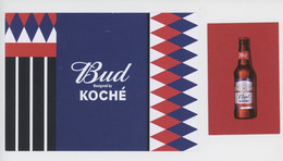 Budweiser "Bud Designed By Koché" La Bière US S'habille En Français équipe De France Cp & Carte De Visite - Clare