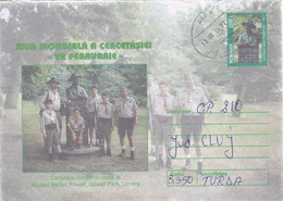 A9710- ROMANIAN SCOUTS VISITING BADEM POWELL MUSEUM LONDON, ROMANIA COVER STATIONERY - Cartas & Documentos