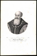 Lithographie Georg Der Bärtige, Lithographie Um 1835 Aus Saxonia, 28 X 19cm - Lithographies
