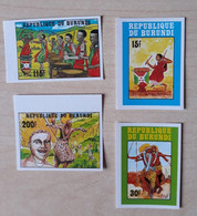 Burundi - 978/981 - Non Dentelé - Ongetand - Imperforated - Danses & Tambours - Non Catalogué - 1992 - MNH - Nuovi