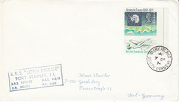 British Antarctic Territory (BAT) 1974 Signy Island South Orkneys Ca Signy 7 DE 74  Ca Rrs John Biscoe (52778) - Covers & Documents