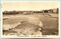 17 - PONTAILLAC-ROYAN - La Plage (marée Montante) (circulée En 1950) - Pont-l'Abbé-d'Arnoult