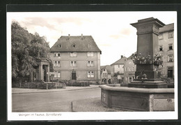 AK Usingen / Taunus, Schlossplatz Mit Brunnen - Usingen