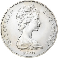 Monnaie, Isle Of Man, Elizabeth II, Crown, 1976, Pobjoy Mint, SPL, Argent - Eiland Man