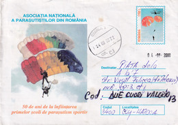 A9736- PARACHUTE SPORT, NATIONAL ASSOCIATION, GHERLA 2000 ROMANIA COVER STATIONERY - Fallschirmspringen